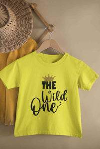 The Wild One First Birthday Family Half Sleeves T-Shirts-KidsFashionVilla