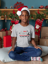 Load image into Gallery viewer, What Santa Dosent Bring Me My Papa Will Christmas Half Sleeves T-Shirt for Boy-KidsFashionVilla
