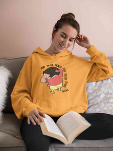 Ab Mai Itna Bhi Kuchh Khaas Nahi Cartoon Funny Memes Hoodies for Women-KidsFashionVilla
