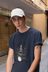 Skull Mens Half Sleeves T-shirt- KidsFashionVilla