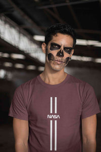 Strip Nasa Mens Half Sleeves T-shirt- KidsFashionVilla