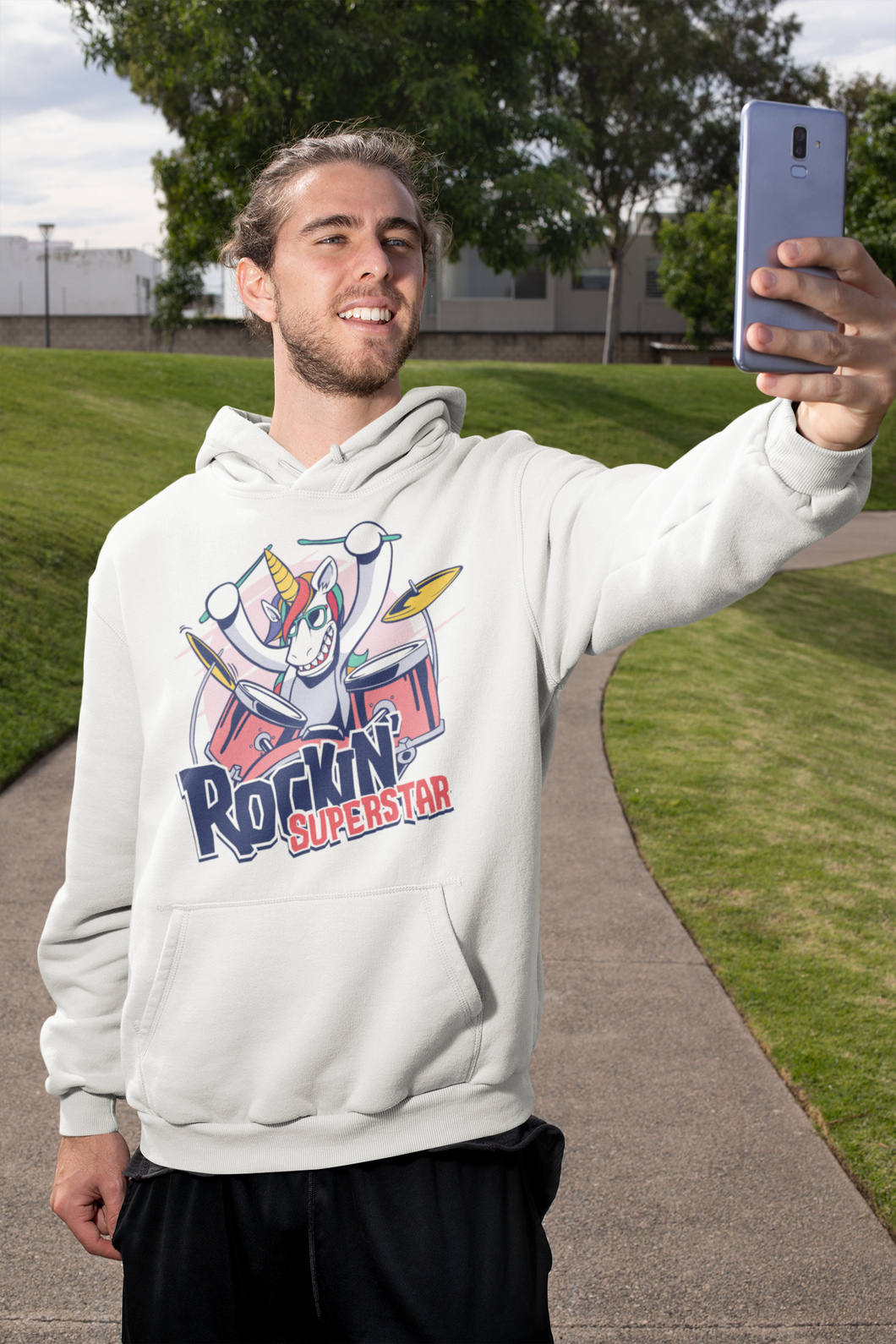 Rock in Superstar Men Hoodies-KidsFashionVilla