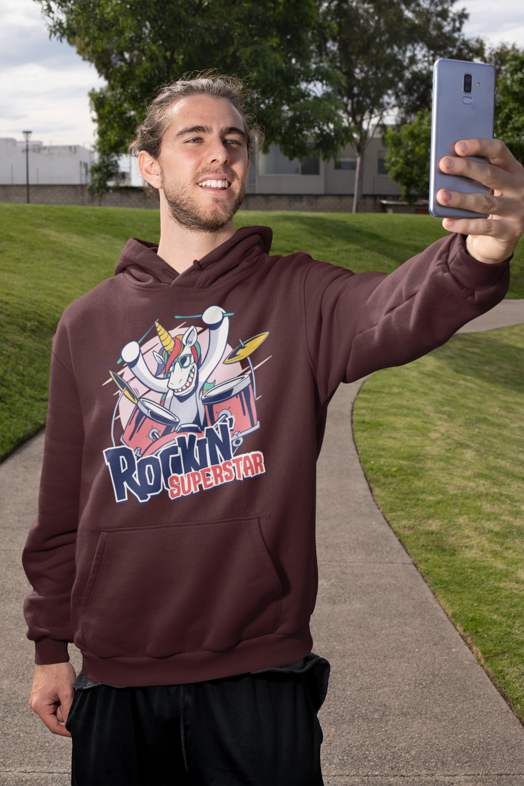Rock in Superstar Men Hoodies-KidsFashionVilla