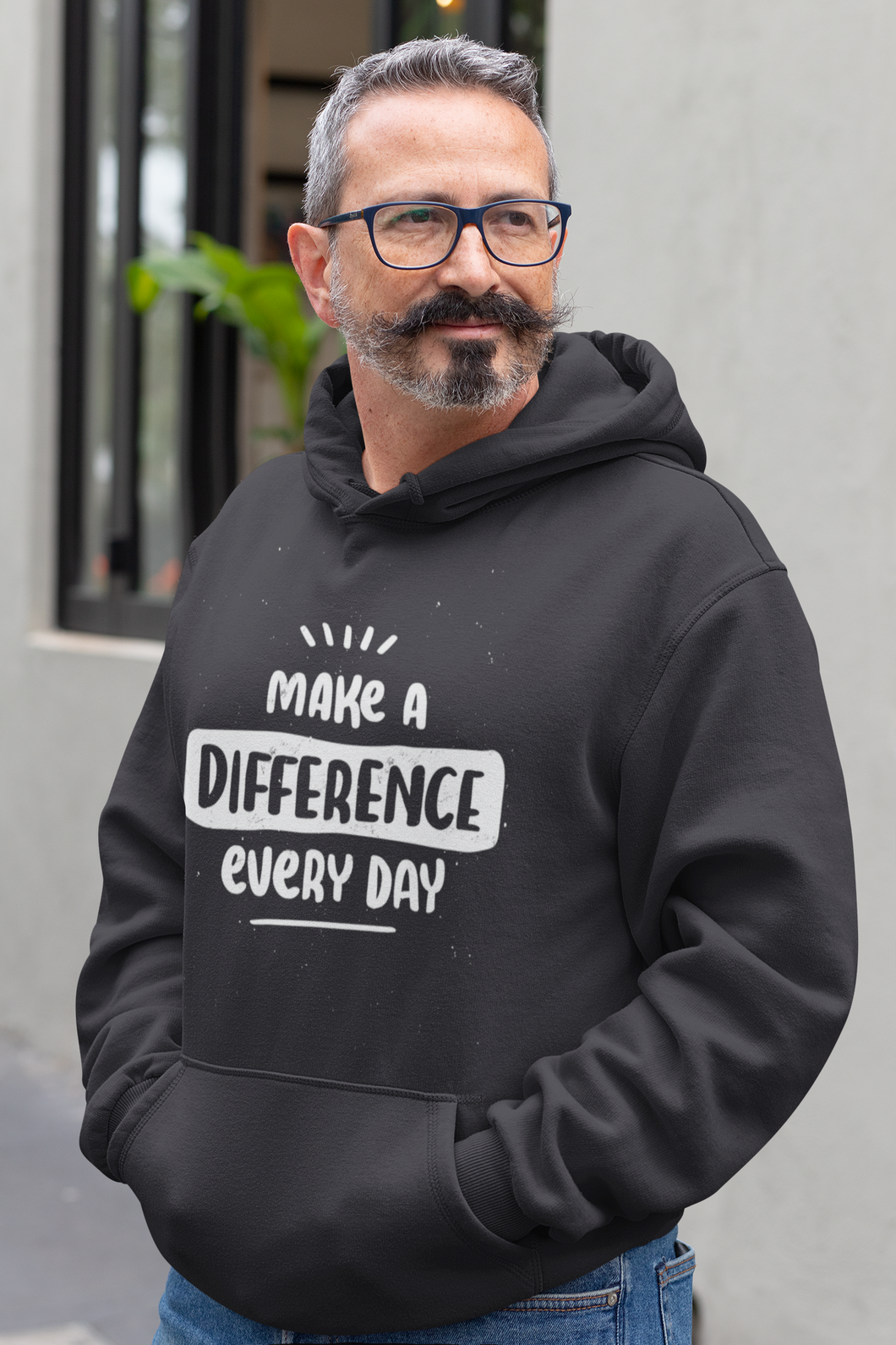 Make A Difference Men Hoodies-KidsFashionVilla