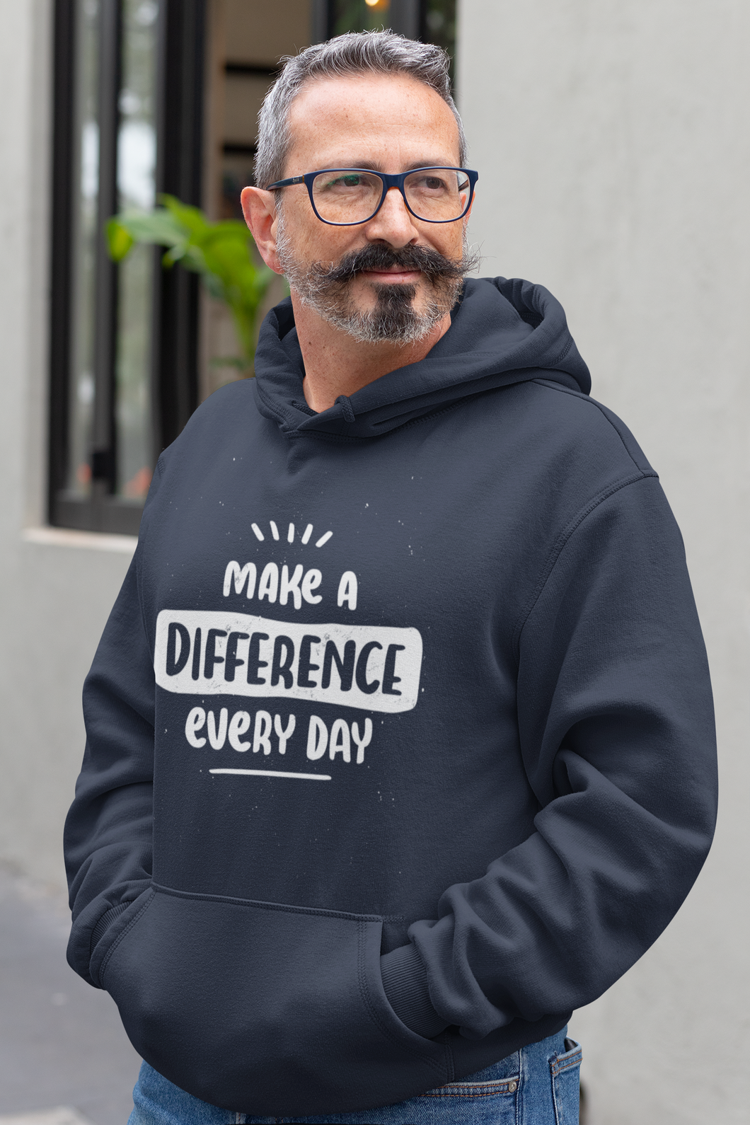 Make A Difference Men Hoodies-KidsFashionVilla