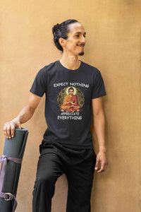 Appreciate Everything Yoga Mens Half Sleeves T-shirt- KidsFashionVilla