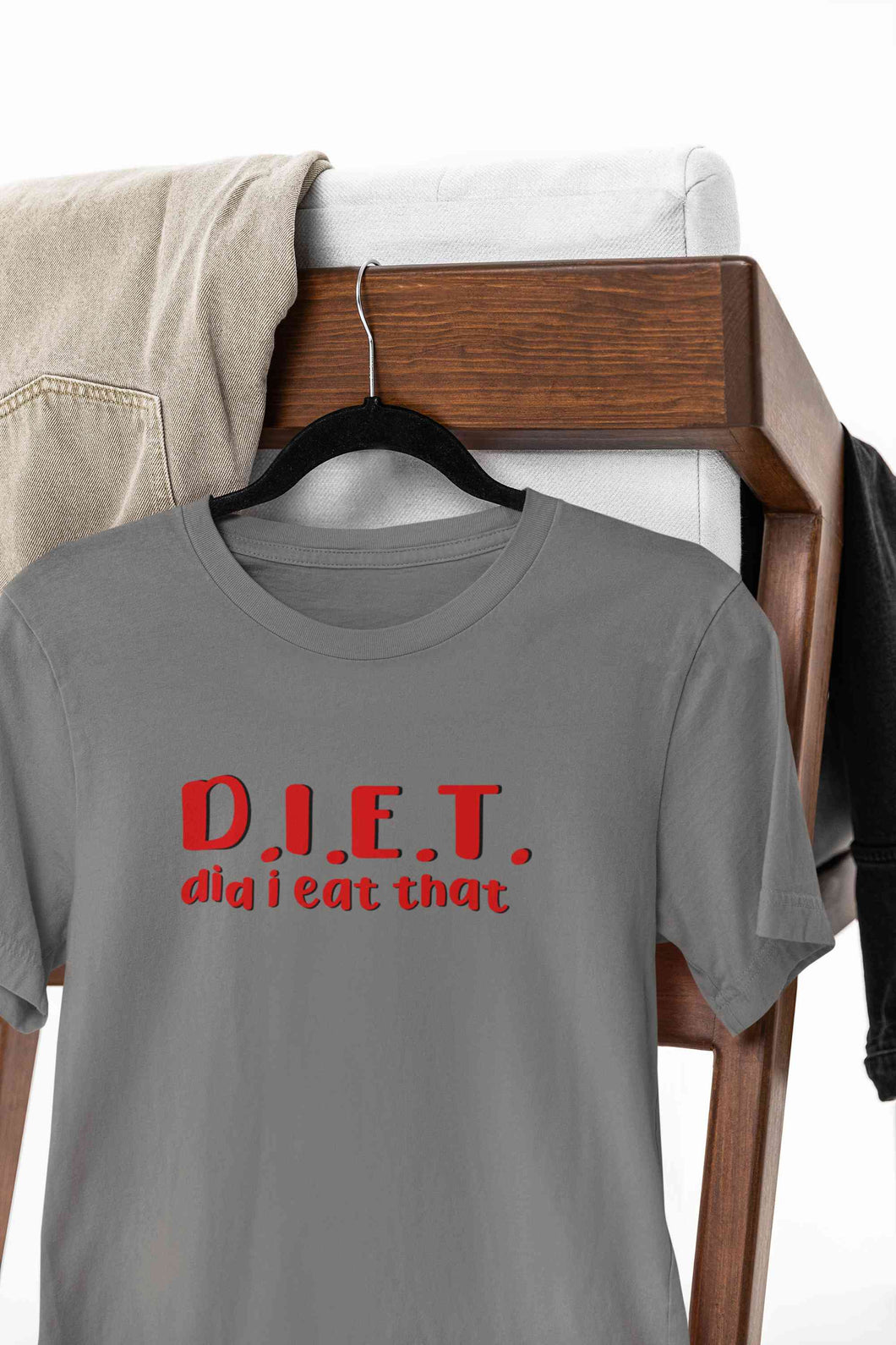 Diet Food Women Half Sleeves T-shirt- KidsFashionVilla