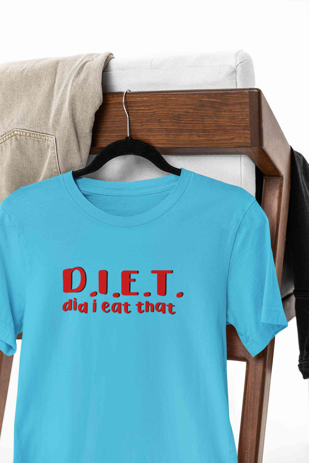 Diet Food Women Half Sleeves T-shirt- KidsFashionVilla