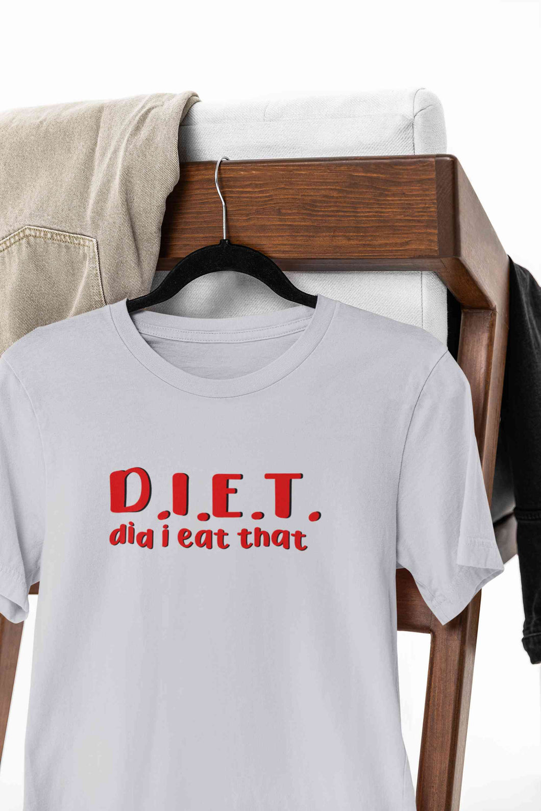 Diet Food Women Half Sleeves T-shirt- KidsFashionVilla