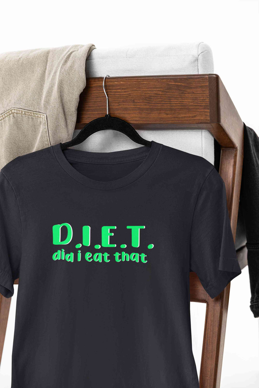 Diet Food Women Half Sleeves T-shirt- KidsFashionVilla