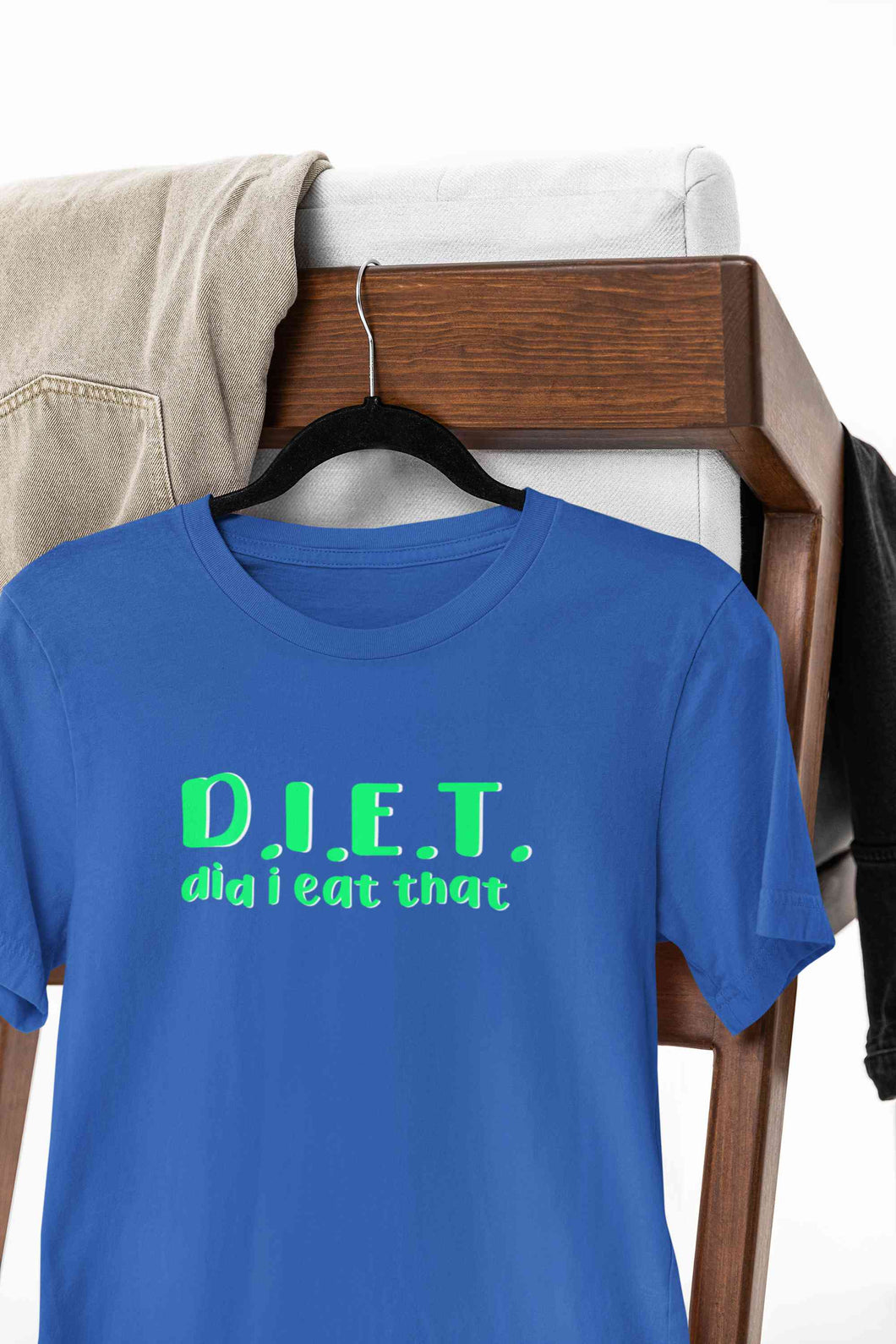 Diet Food Women Half Sleeves T-shirt- KidsFashionVilla