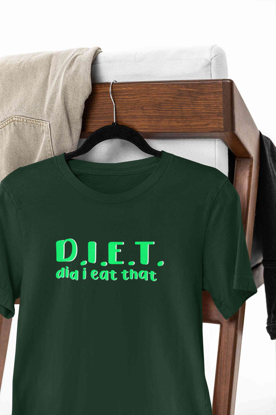 Diet Food Women Half Sleeves T-shirt- KidsFashionVilla