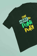 Load image into Gallery viewer, Can Survive On Pani Puri Food Women Half Sleeves T-shirt- KidsFashionVilla
