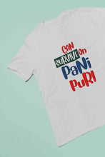 Load image into Gallery viewer, Can Survive On Pani Puri Food Women Half Sleeves T-shirt- KidsFashionVilla
