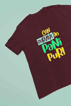 Load image into Gallery viewer, Can Survive On Pani Puri Food Women Half Sleeves T-shirt- KidsFashionVilla
