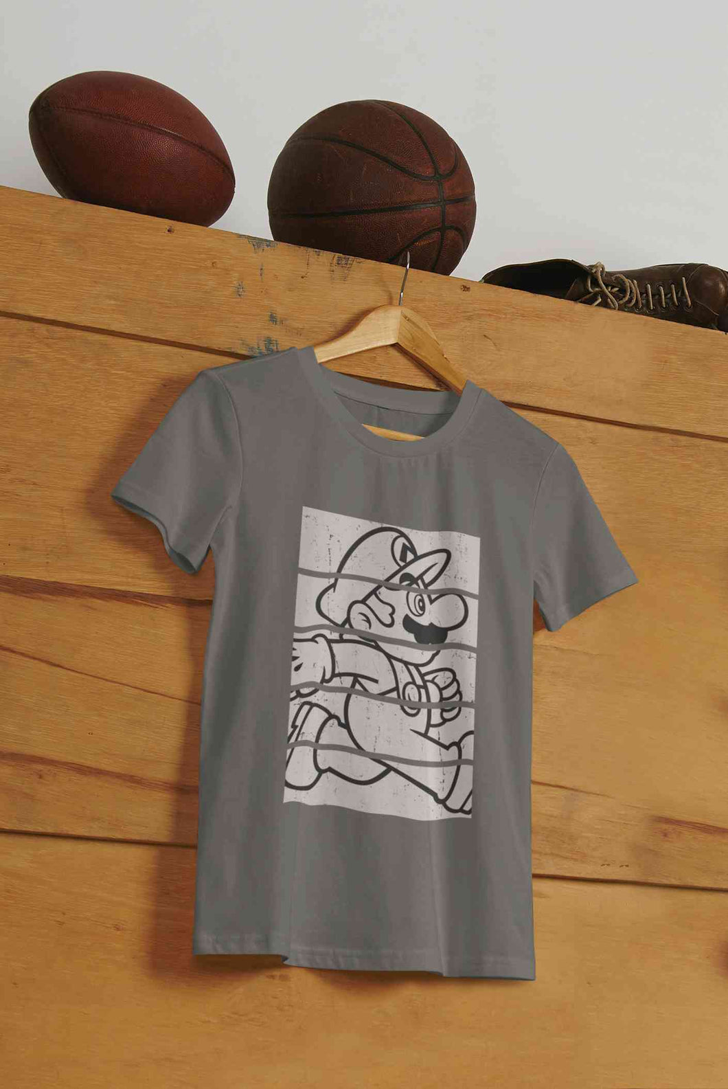 Super Mario Side Run Panels Women Half Sleeves T-shirt- KidsFashionVilla