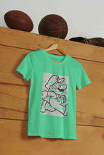 Load image into Gallery viewer, Super Mario Side Run Panels Women Half Sleeves T-shirt- KidsFashionVilla
