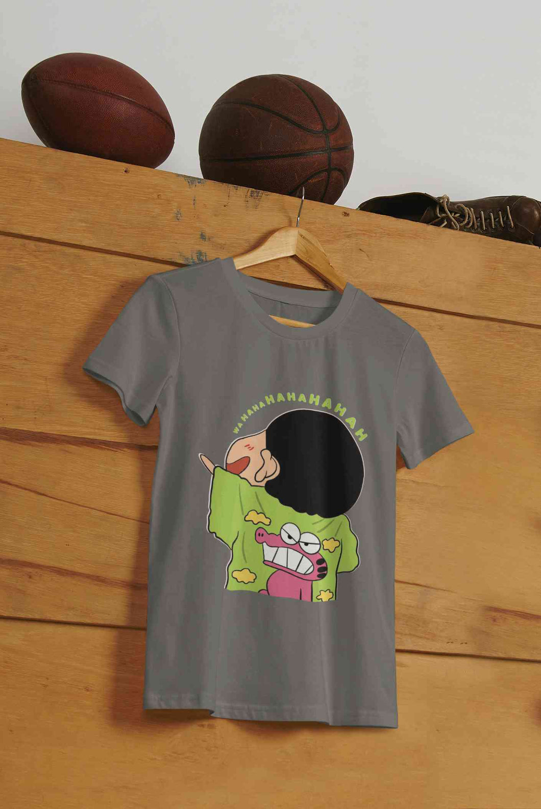 Hahaha Mens Half Sleeves T-shirt- KidsFashionVilla