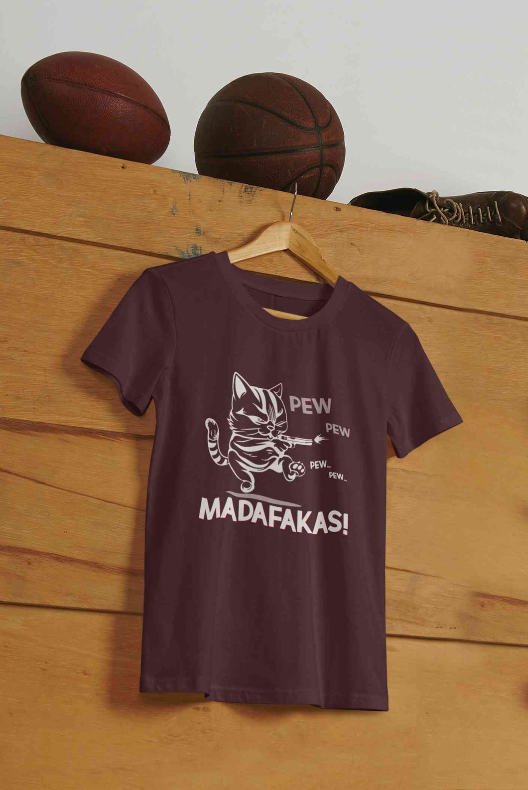 Pew Pew Madafakas Mens Half Sleeves T-shirt- KidsFashionVilla
