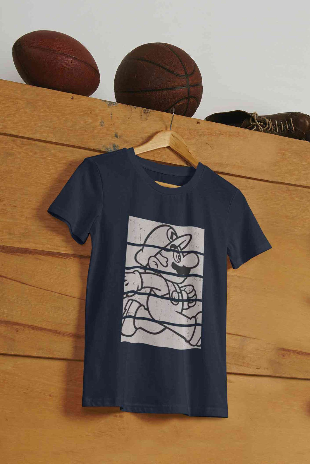 Super Mario Side Run Panels Women Half Sleeves T-shirt- KidsFashionVilla