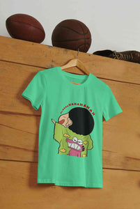 Hahaha Women Half Sleeves T-shirt- KidsFashionVilla