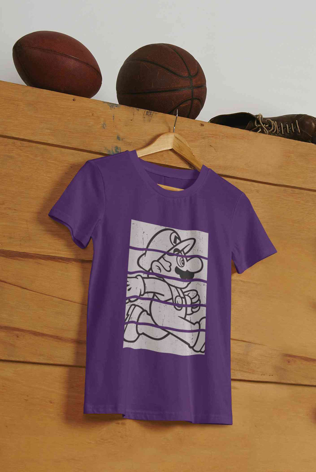 Super Mario Side Run Panels Women Half Sleeves T-shirt- KidsFashionVilla
