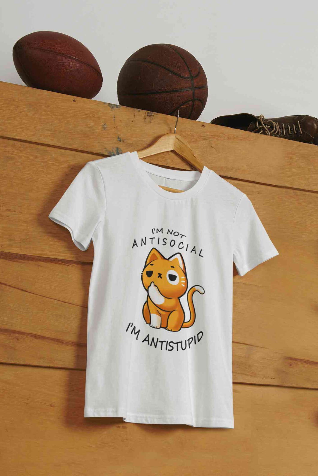I Am Not AntiSocial I Am AntiStupid Funny Graphic Mens Half Sleeves T-shirt- KidsFashionVilla
