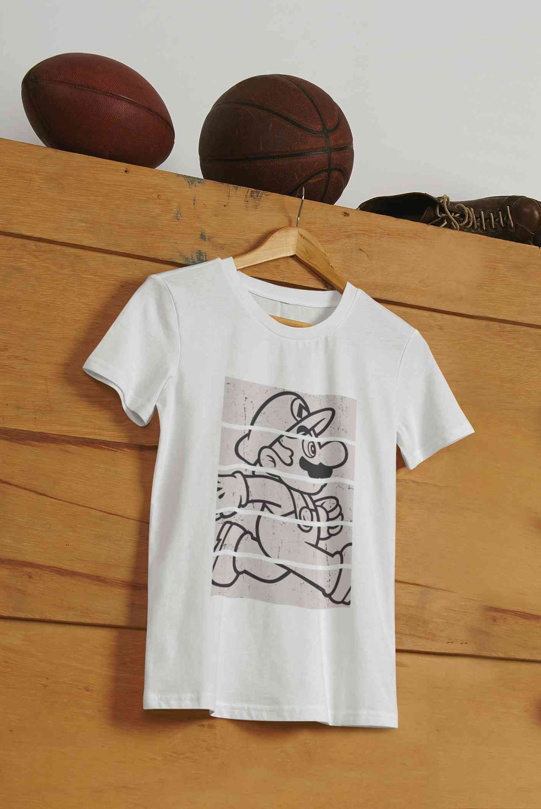 Super Mario Side Run Panels Women Half Sleeves T-shirt- KidsFashionVilla