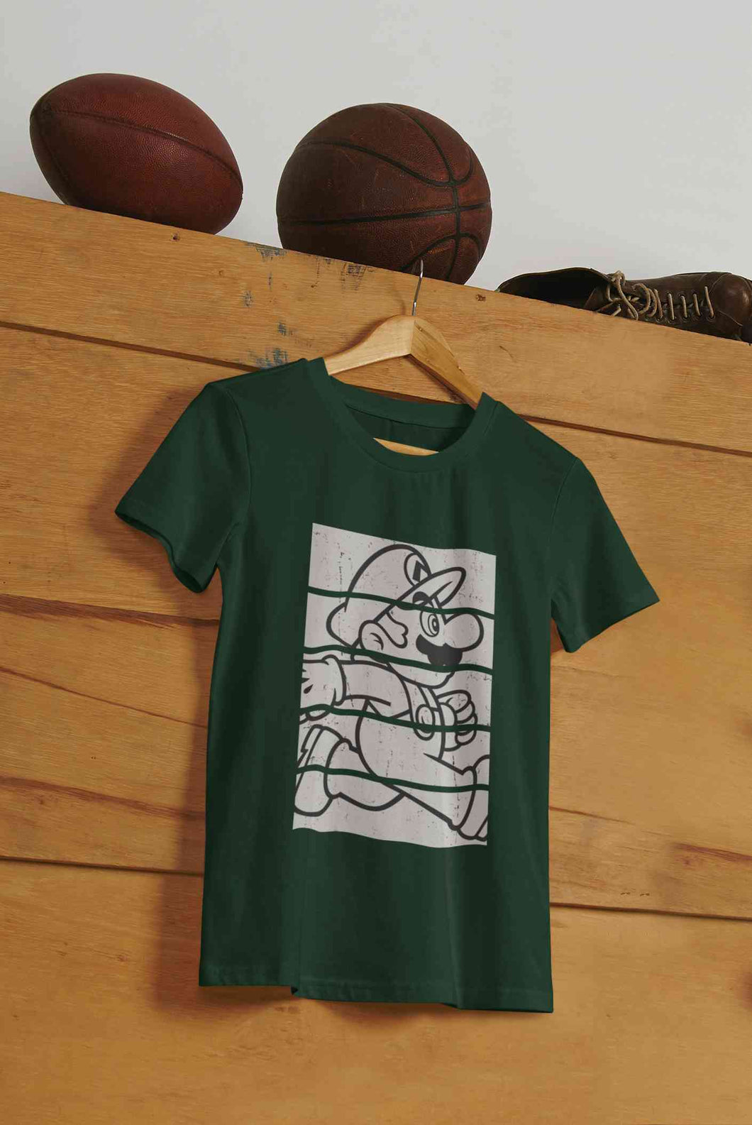 Super Mario Side Run Panels Women Half Sleeves T-shirt- KidsFashionVilla