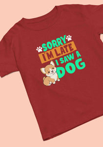 Saw a Dog Mens Half Sleeves T-shirt- KidsFashionVilla