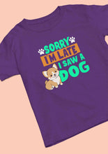 Load image into Gallery viewer, Saw a Dog Mens Half Sleeves T-shirt- KidsFashionVilla
