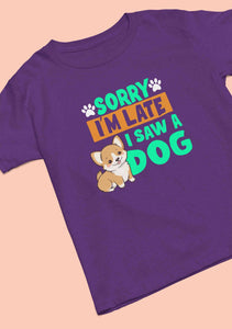 Saw a Dog Mens Half Sleeves T-shirt- KidsFashionVilla