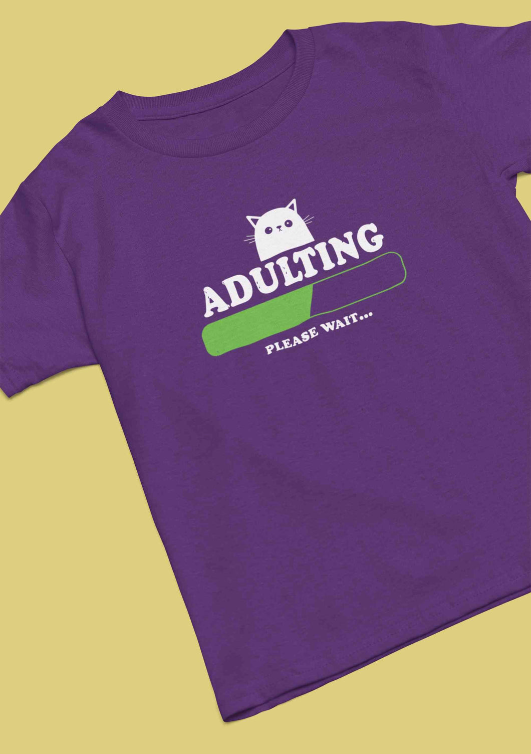 Adulting Please Wait Mens Half Sleeves T-shirt- KidsFashionVilla
