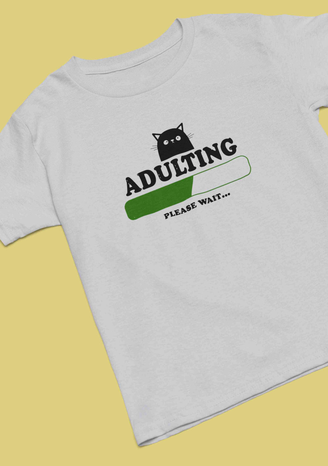 Adulting Please Wait Mens Half Sleeves T-shirt- KidsFashionVilla