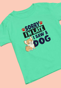 Saw a Dog Mens Half Sleeves T-shirt- KidsFashionVilla