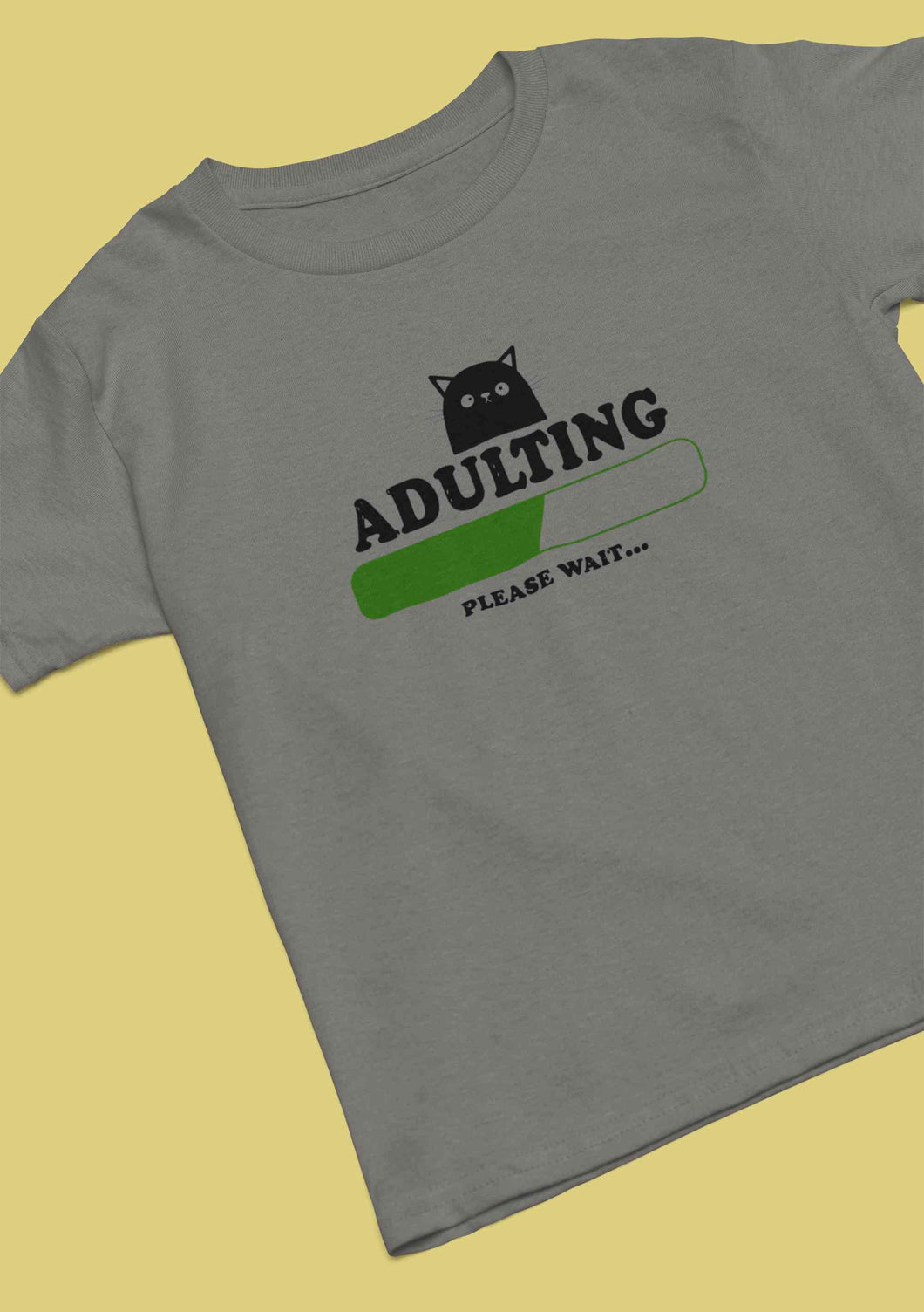 Adulting Please Wait Mens Half Sleeves T-shirt- KidsFashionVilla
