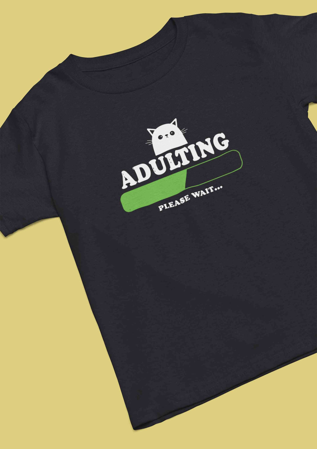 Adulting Please Wait Mens Half Sleeves T-shirt- KidsFashionVilla