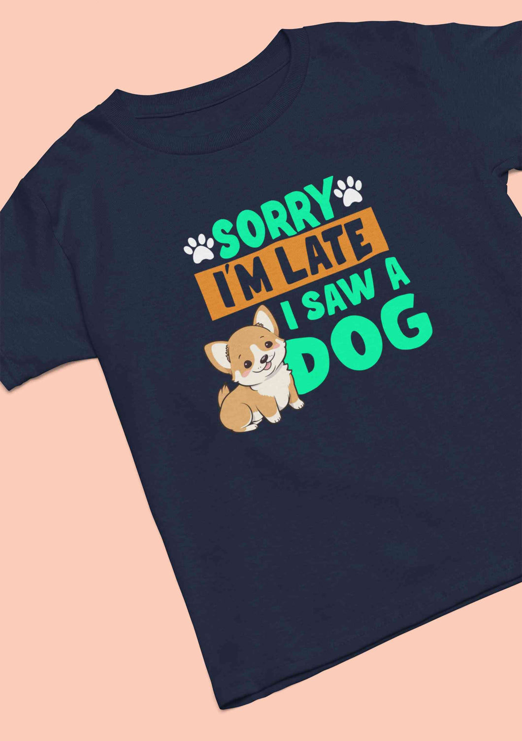 Saw a Dog Mens Half Sleeves T-shirt- KidsFashionVilla