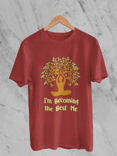 Load image into Gallery viewer, Best Of Me Yoga Mens Half Sleeves T-shirt- KidsFashionVilla
