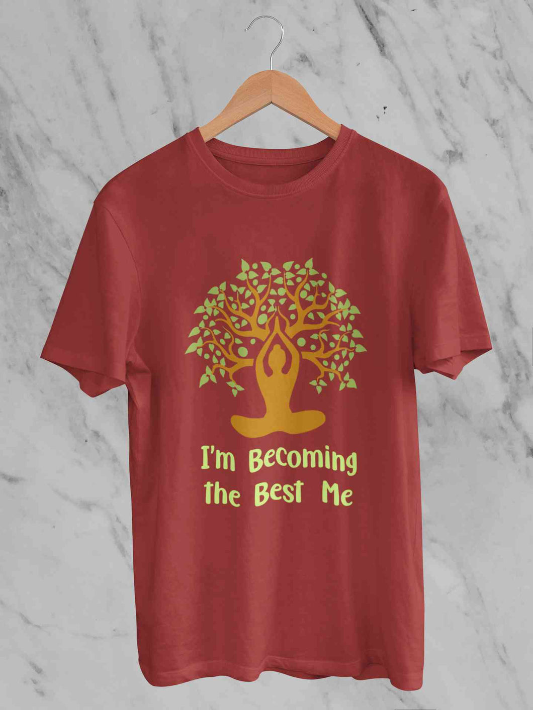 Best Of Me Yoga Mens Half Sleeves T-shirt- KidsFashionVilla