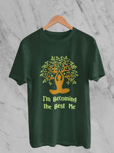 Load image into Gallery viewer, Best Of Me Yoga Mens Half Sleeves T-shirt- KidsFashionVilla

