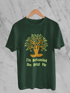 Best Of Me Yoga Mens Half Sleeves T-shirt- KidsFashionVilla