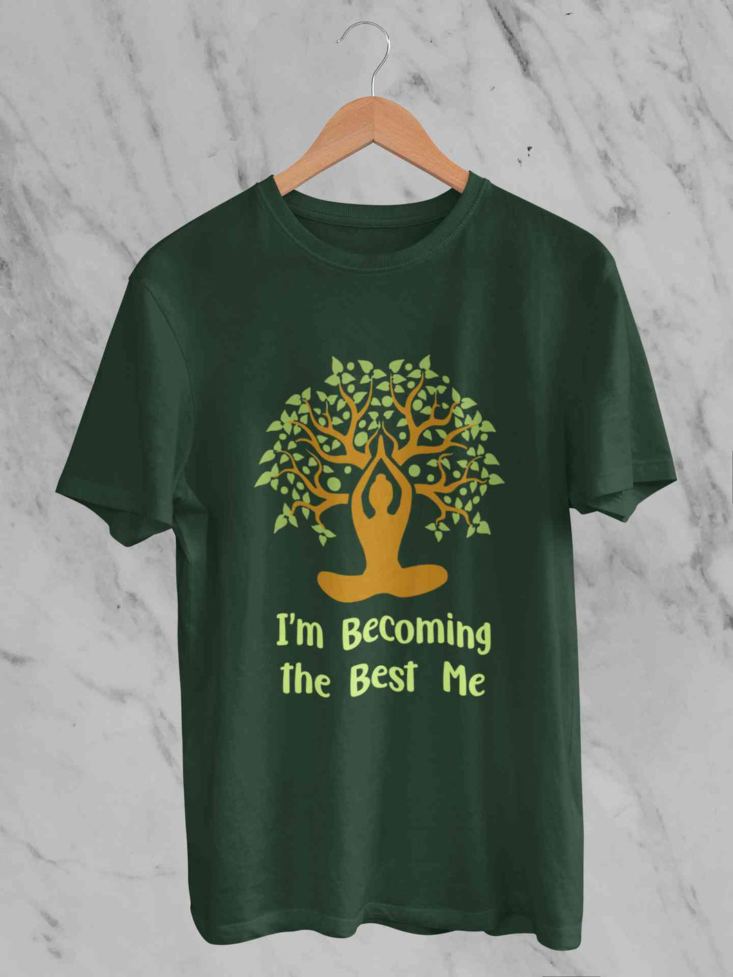 Best Of Me Yoga Mens Half Sleeves T-shirt- KidsFashionVilla