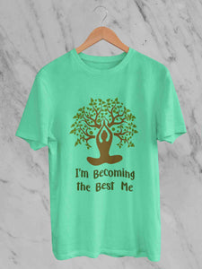 Best Of Me Yoga Mens Half Sleeves T-shirt- KidsFashionVilla