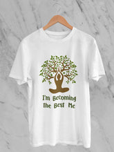 Load image into Gallery viewer, Best Of Me Yoga Mens Half Sleeves T-shirt- KidsFashionVilla
