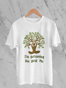 Best Of Me Yoga Mens Half Sleeves T-shirt- KidsFashionVilla