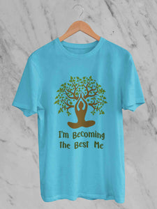 Best Of Me Yoga Mens Half Sleeves T-shirt- KidsFashionVilla