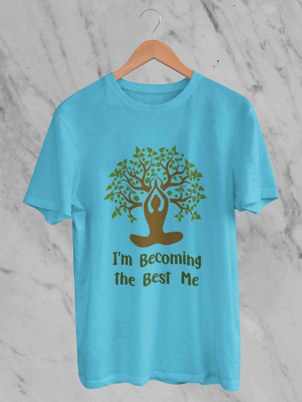 Best Of Me Yoga Mens Half Sleeves T-shirt- KidsFashionVilla