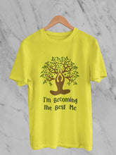 Load image into Gallery viewer, Best Of Me Yoga Mens Half Sleeves T-shirt- KidsFashionVilla
