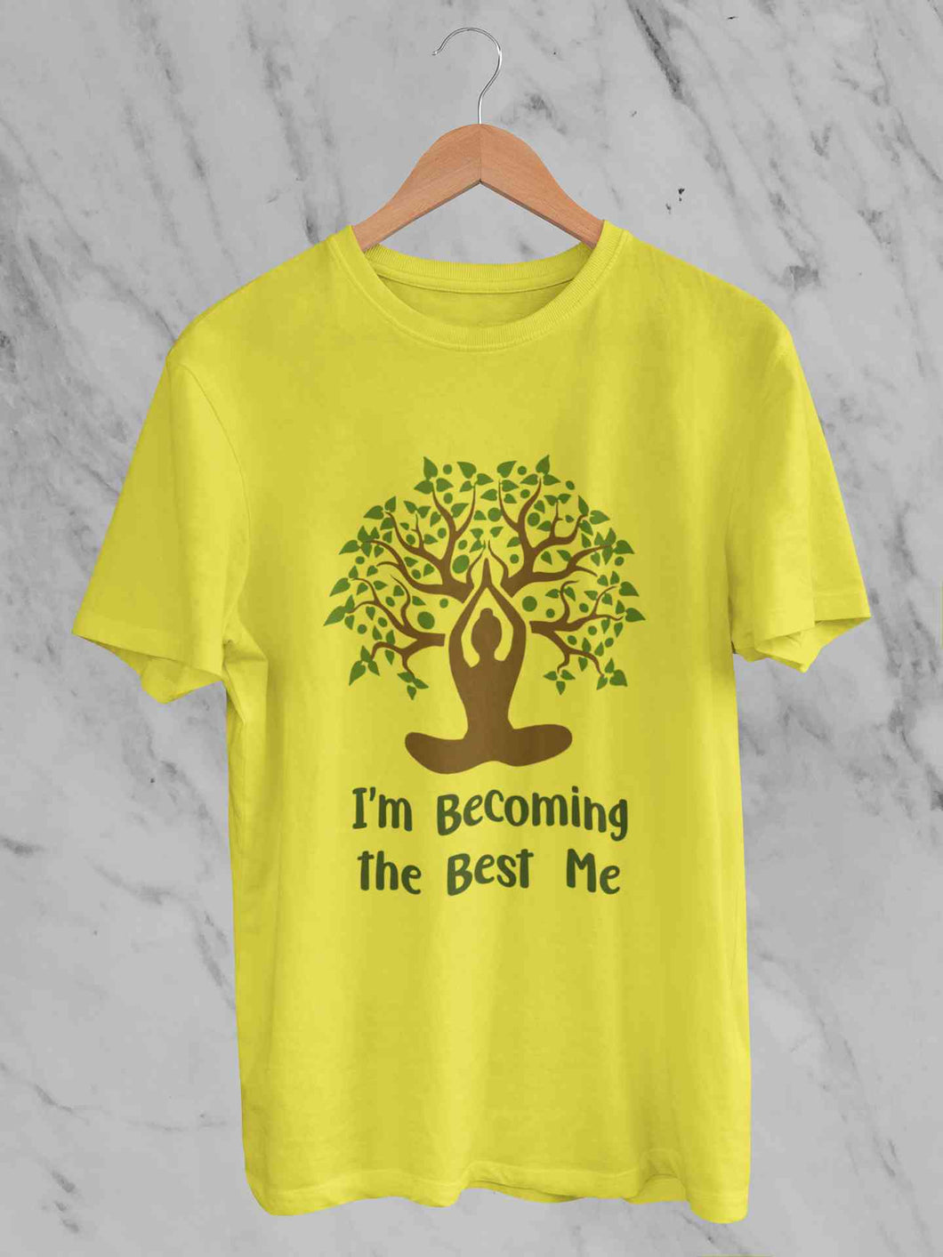 Best Of Me Yoga Mens Half Sleeves T-shirt- KidsFashionVilla
